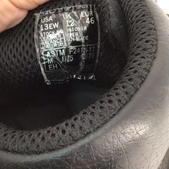 Wolverine Boots: Men's W10908 Black Composite Toe Waterproof Boots Size 13EW - Picture 8 of 13